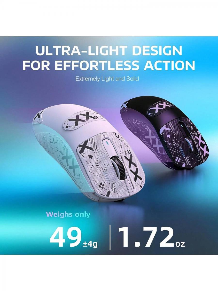 X3 Pro Superlight Wireless Gaming Mouse Ergonomic Triple Mode 49g