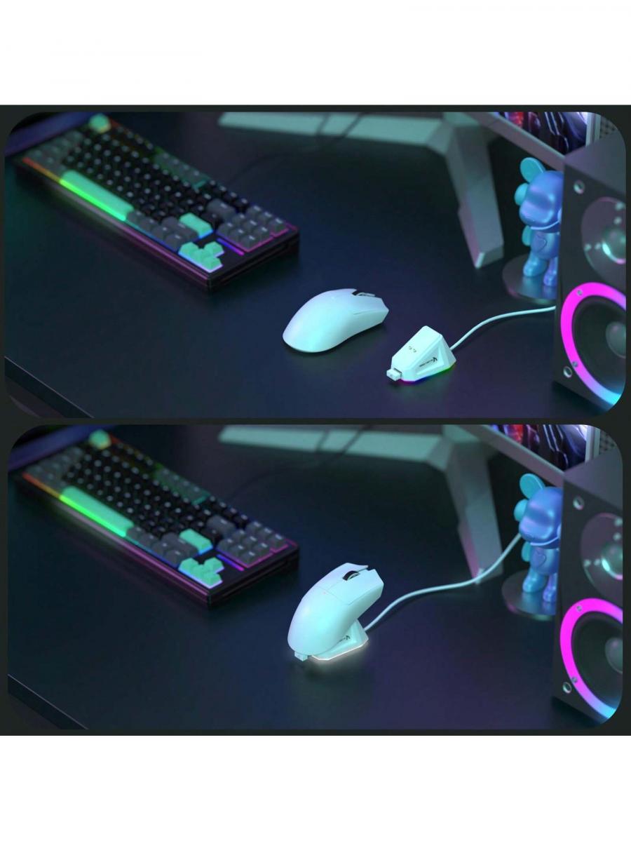 X11 Сверхлегкая беспроводная игровая мышь с зарядной док-станцией RGB 22K DPI