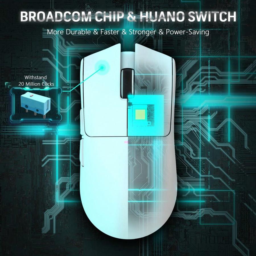 X11 Сверхлегкая беспроводная игровая мышь с зарядной док-станцией RGB 22K DPI