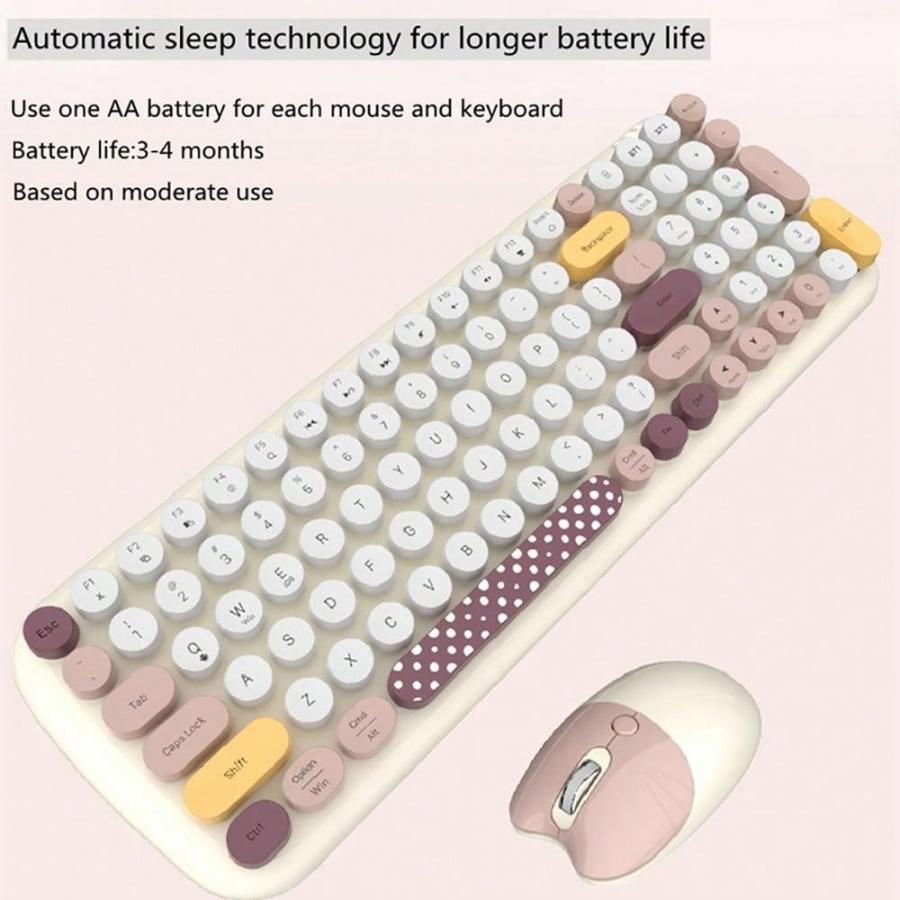 Wireless Keyboard and Mouse Combo Set for Home Office