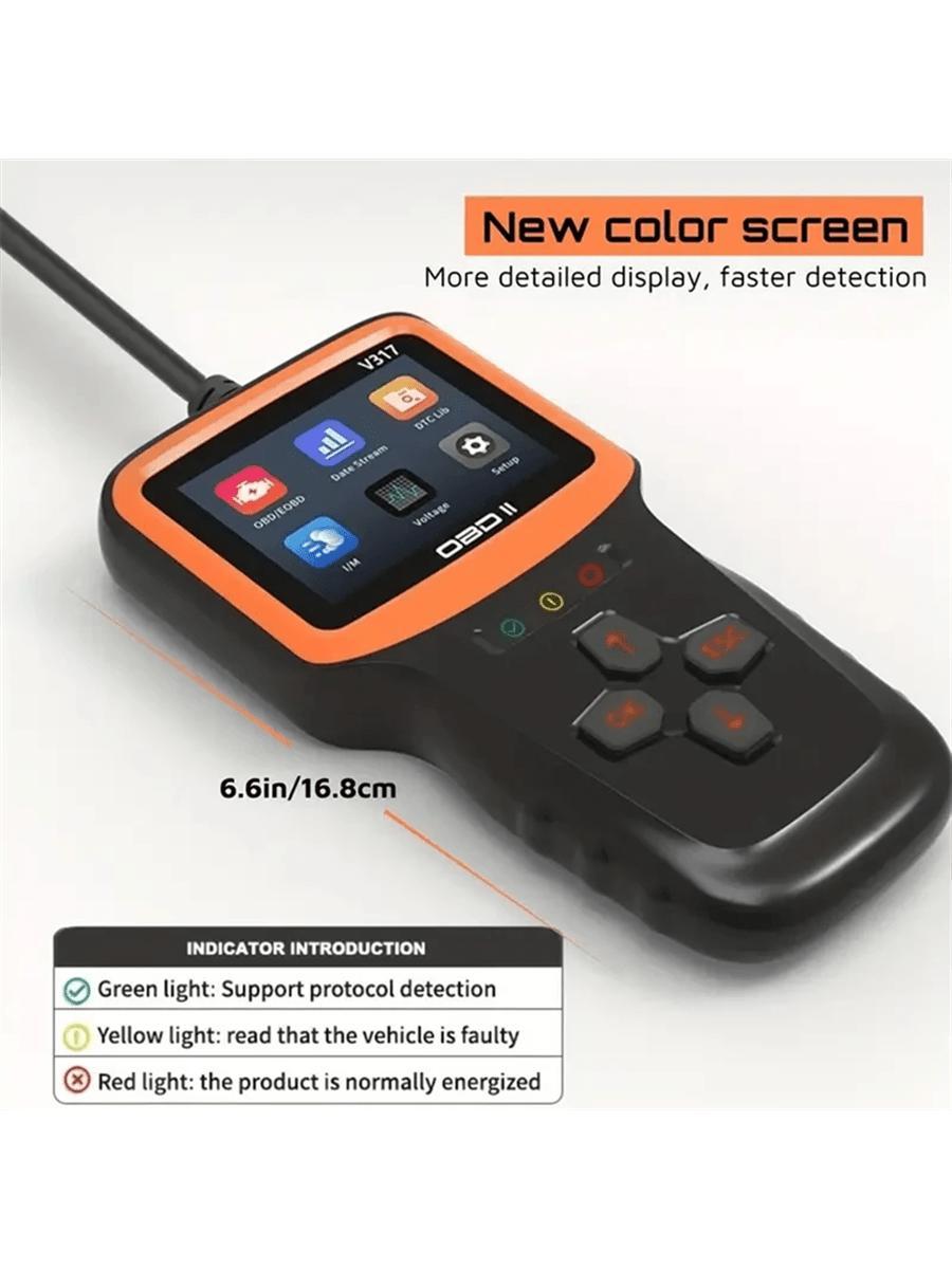 V317 Professional OBD2 Scanner Engine Diagnostic Tool Lifetime DTC Lookup