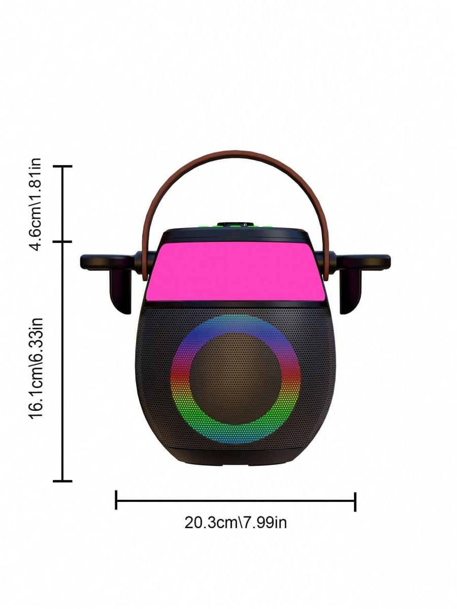Home KTV Karaoke Sound Card Bluetooth Audio with Light Design