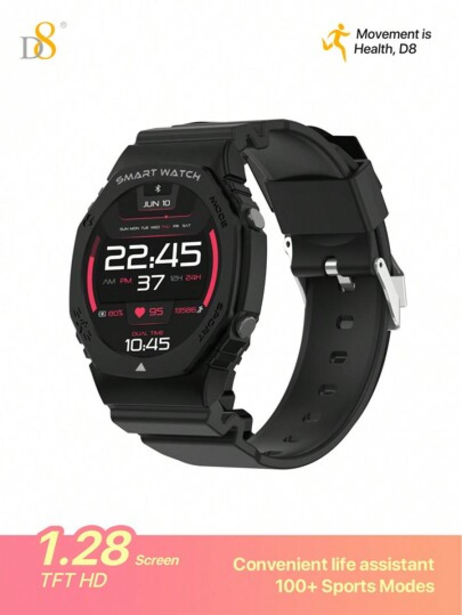 D8 Waterproof Smartwatch for iOS Android Fitness Tracker for All