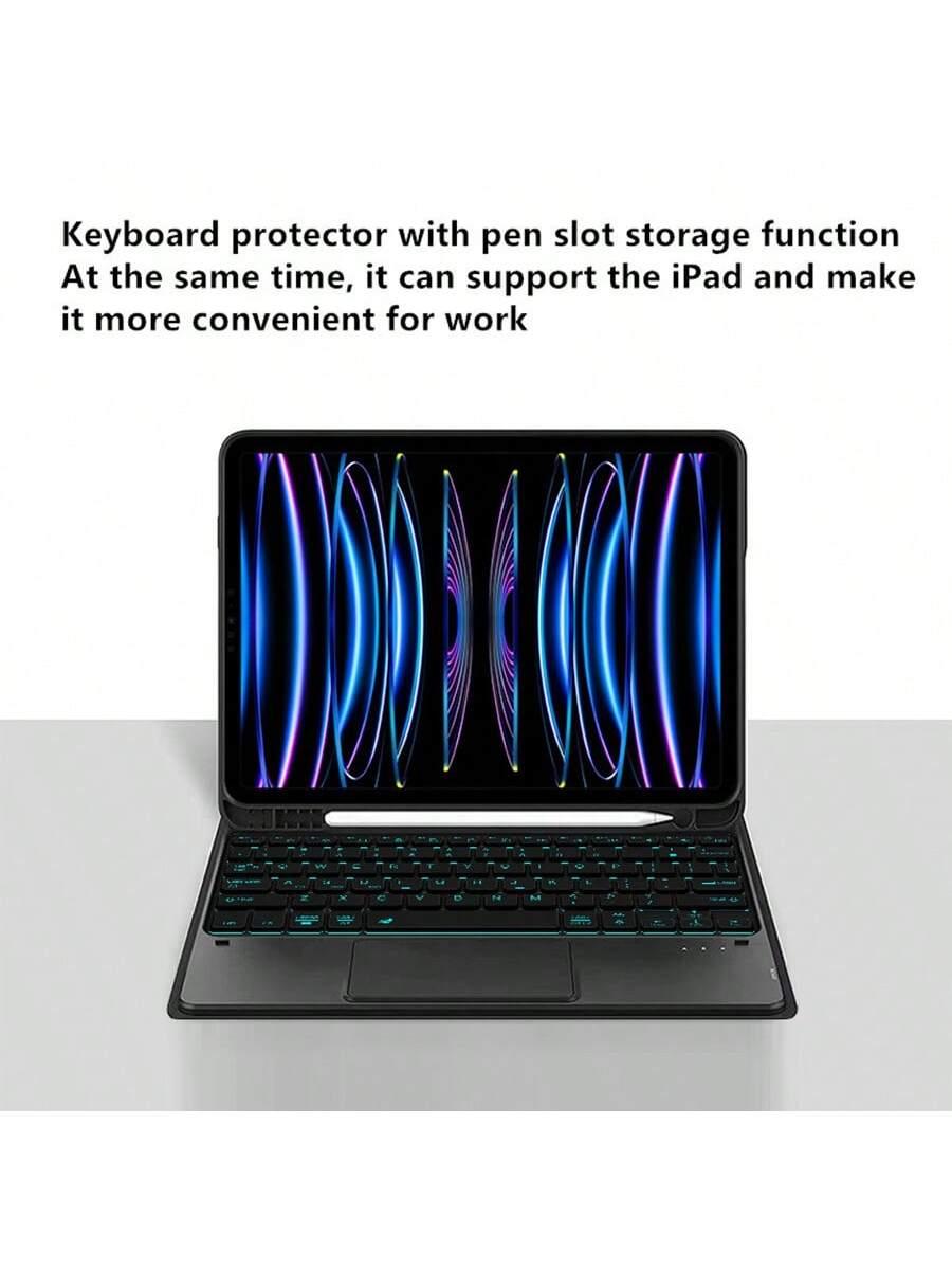 Spanish Backlit TrackPad Keyboard Case for iPad Pro and Air 11 inch