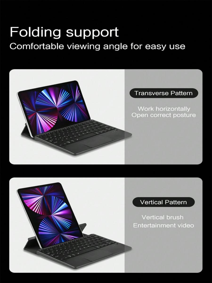 Backlight Wireless Keyboard with Stand for Tablets and Phones