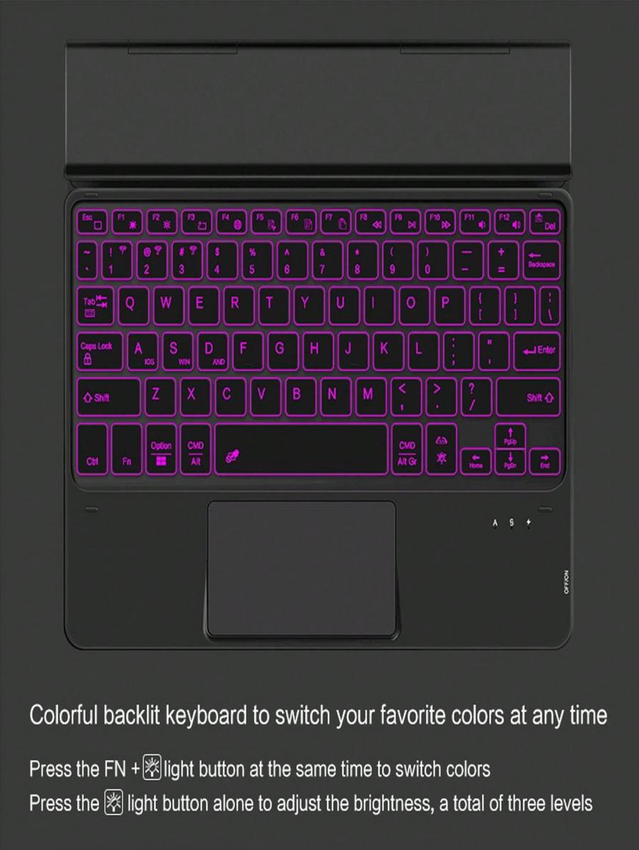 Backlight Wireless Keyboard with Stand for Tablets and Phones
