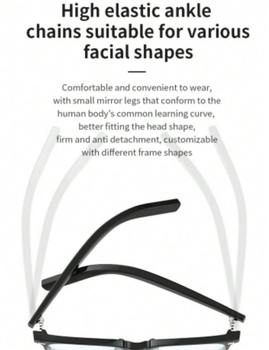 Smart Bluetooth Earphone Glasses with Noise Reduction and Anti Blue Light