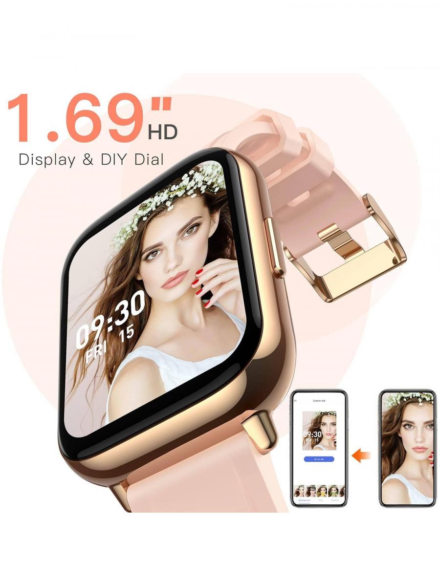Smart Watch 1 69 43mm IP68 Waterproof Fitness Tracker for Android iOS