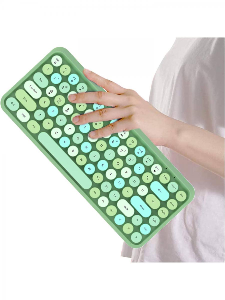 Mini Portable Wireless Bluetooth Keyboard 84 Key for Home Office