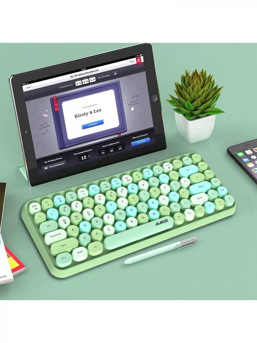 Mini Portable Wireless Bluetooth Keyboard 84 Key for Home Office