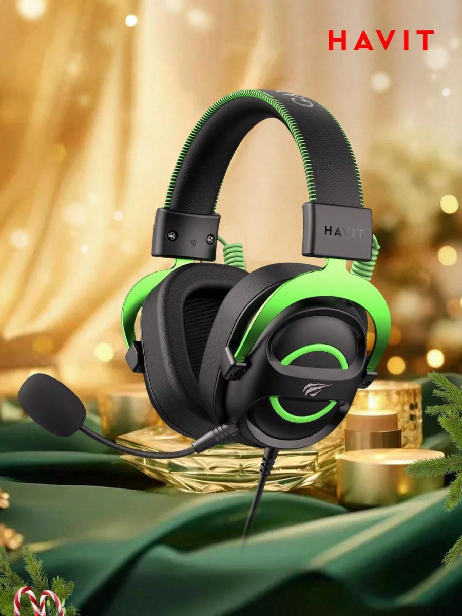 HAVIT H2002E Adjustable Wired Gaming Headset with Detachable Mic