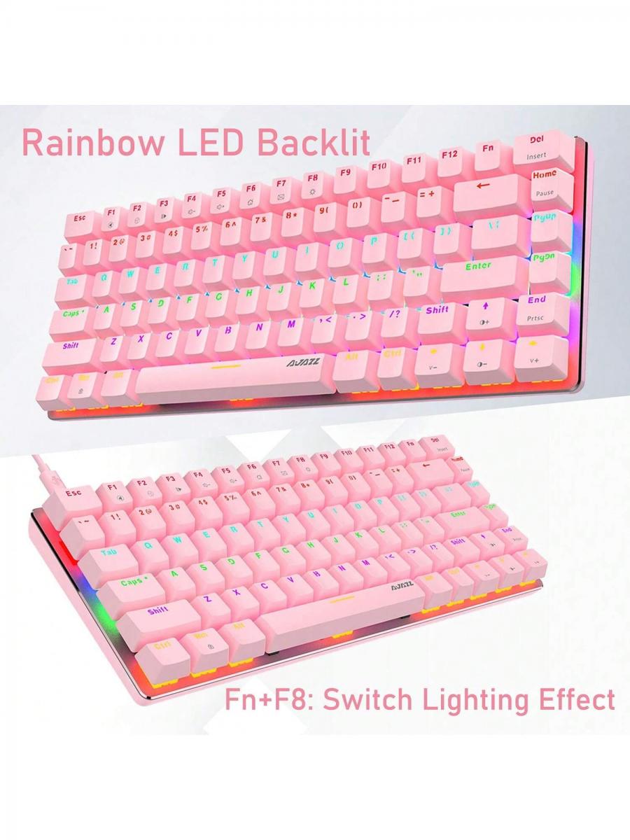 Rainbow LED 3 in 1 Mechanical Keyboard Mouse Gaming Set