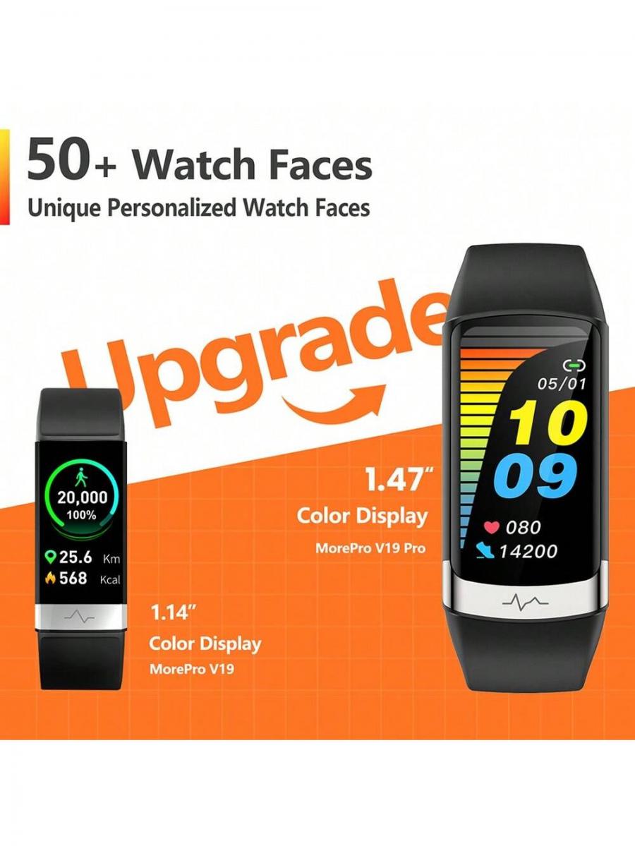 Morepro V19PRO Smart Watch Fitness Tracker with Health Monitors