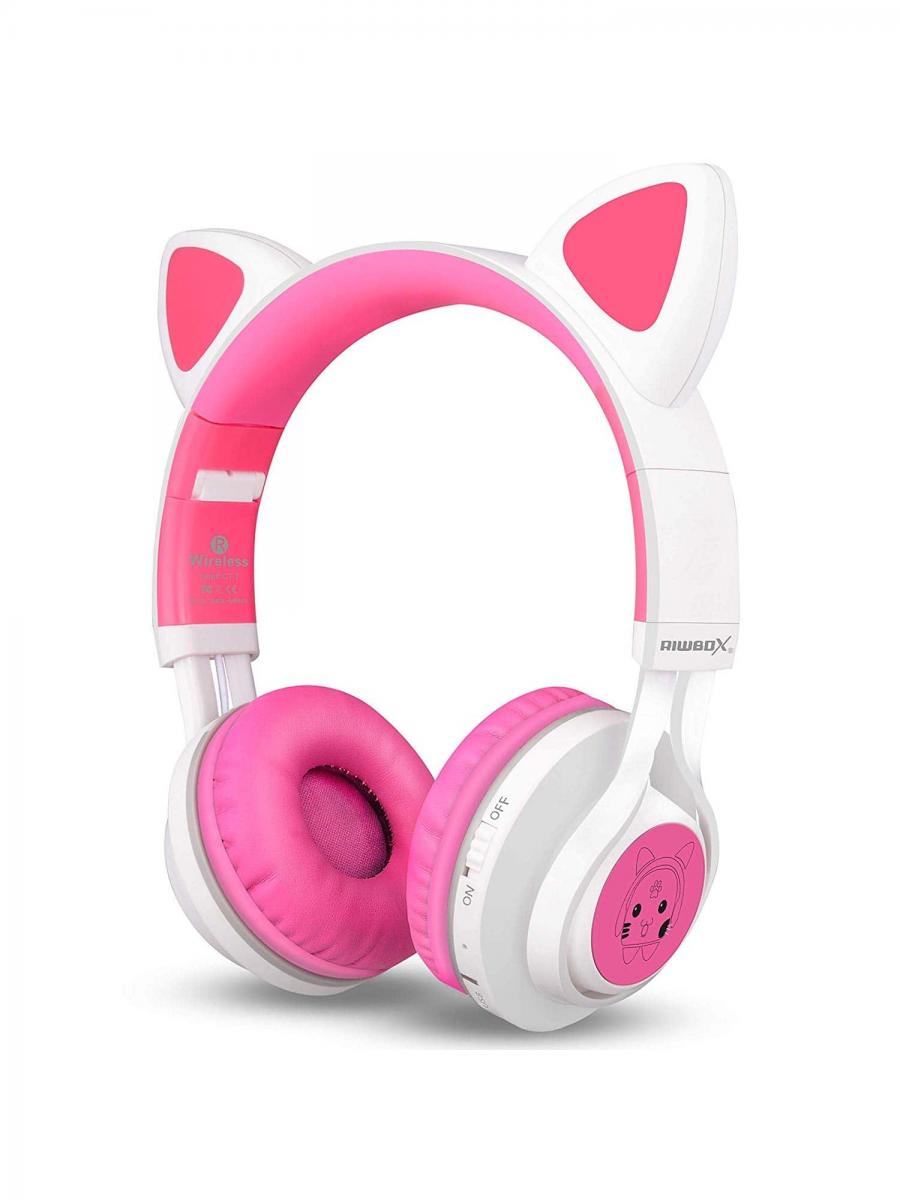 Riwbox CT 7 Cat Ear LED Bluetooth Headphones with Microphone