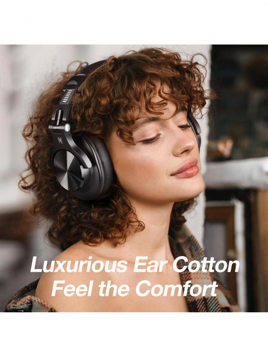 OneOdio A70 Bluetooth Over Ear Headphones with Mic Dual Mode Black