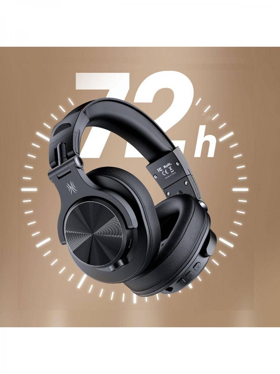 OneOdio A70 Bluetooth Over Ear Headphones with Mic Dual Mode Black