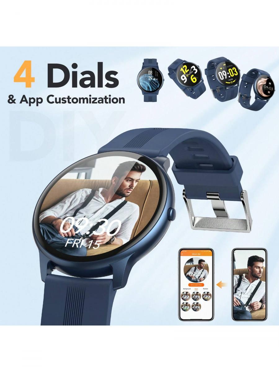 AGPTEK Women Smart Watch IP68 Waterproof Activity Tracker Heart Rate Monitor