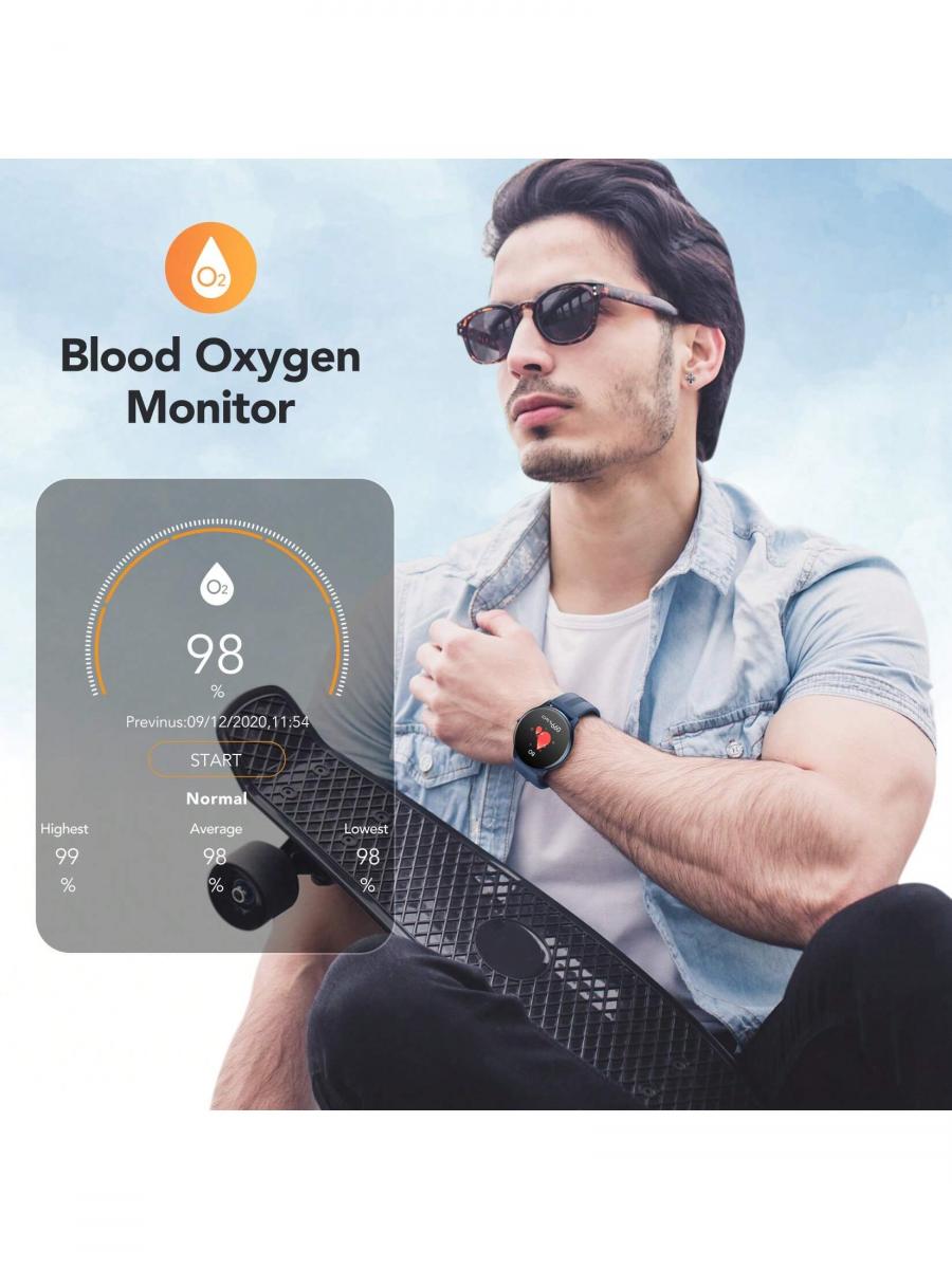 AGPTEK Women Smart Watch IP68 Waterproof Activity Tracker Heart Rate Monitor