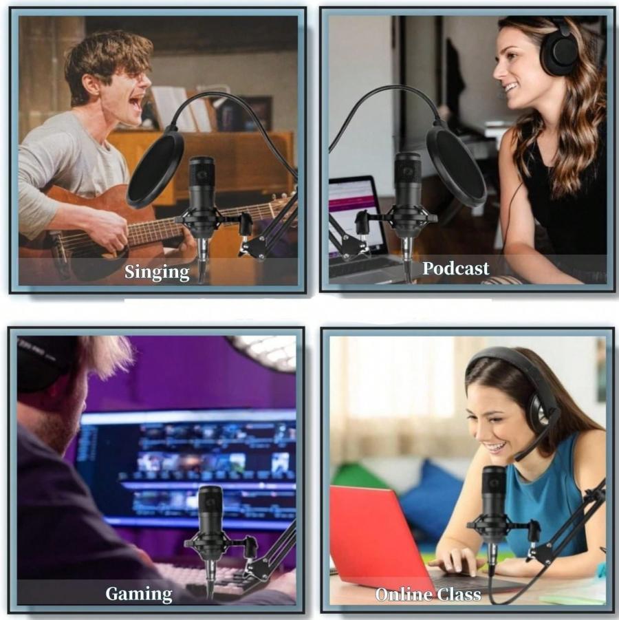 Podcasting Essentials BM 800 Microphone Kit with Audio Interface