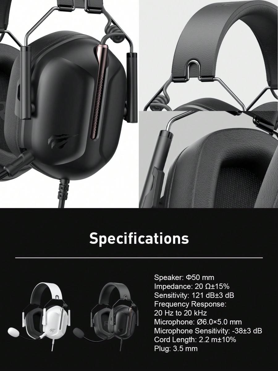 HAVIT H2033D Foldable Gaming Headset with Surround Sound Audio