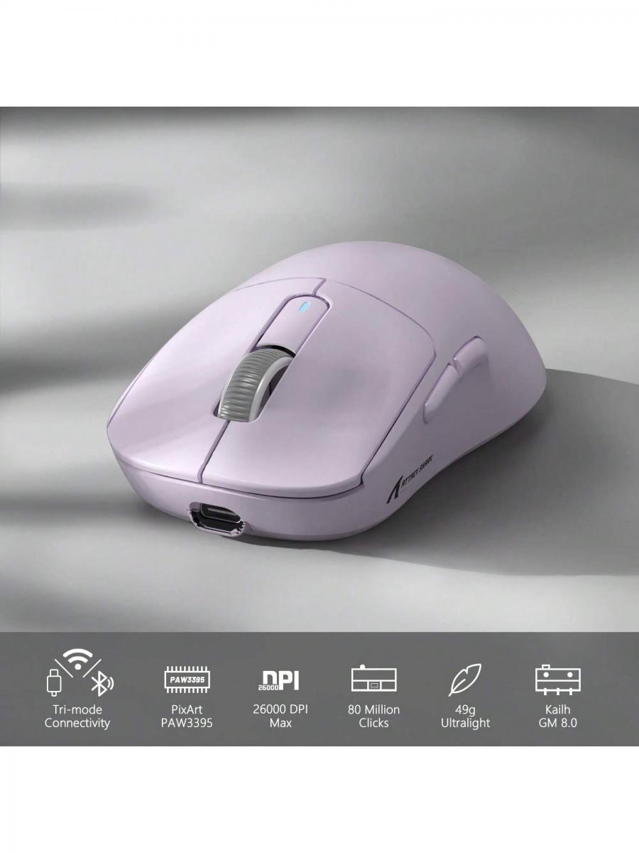 X3 Lightweight Wireless Gaming Mouse Tri Mode USB C Bluetooth 26K DPI