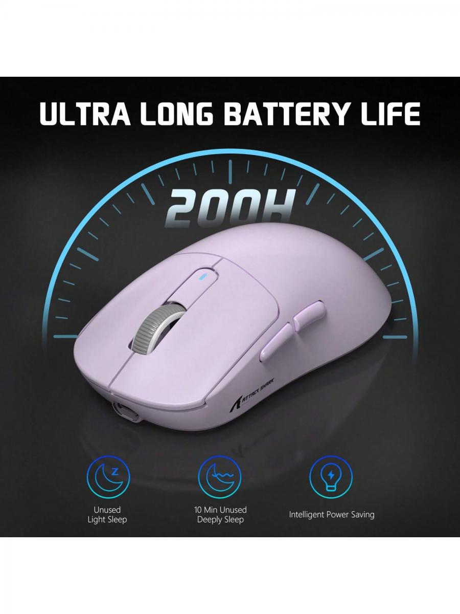 X3 Lightweight Wireless Gaming Mouse Tri Mode USB C Bluetooth 26K DPI