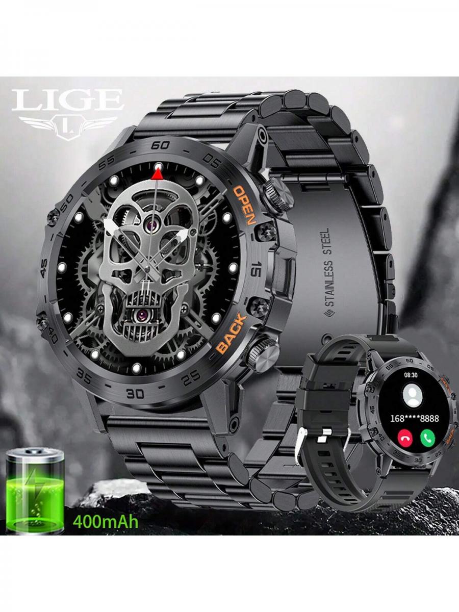 LIGE Smart Watch 39 дюймовый квадратный экран фитнес-трекер здоровья