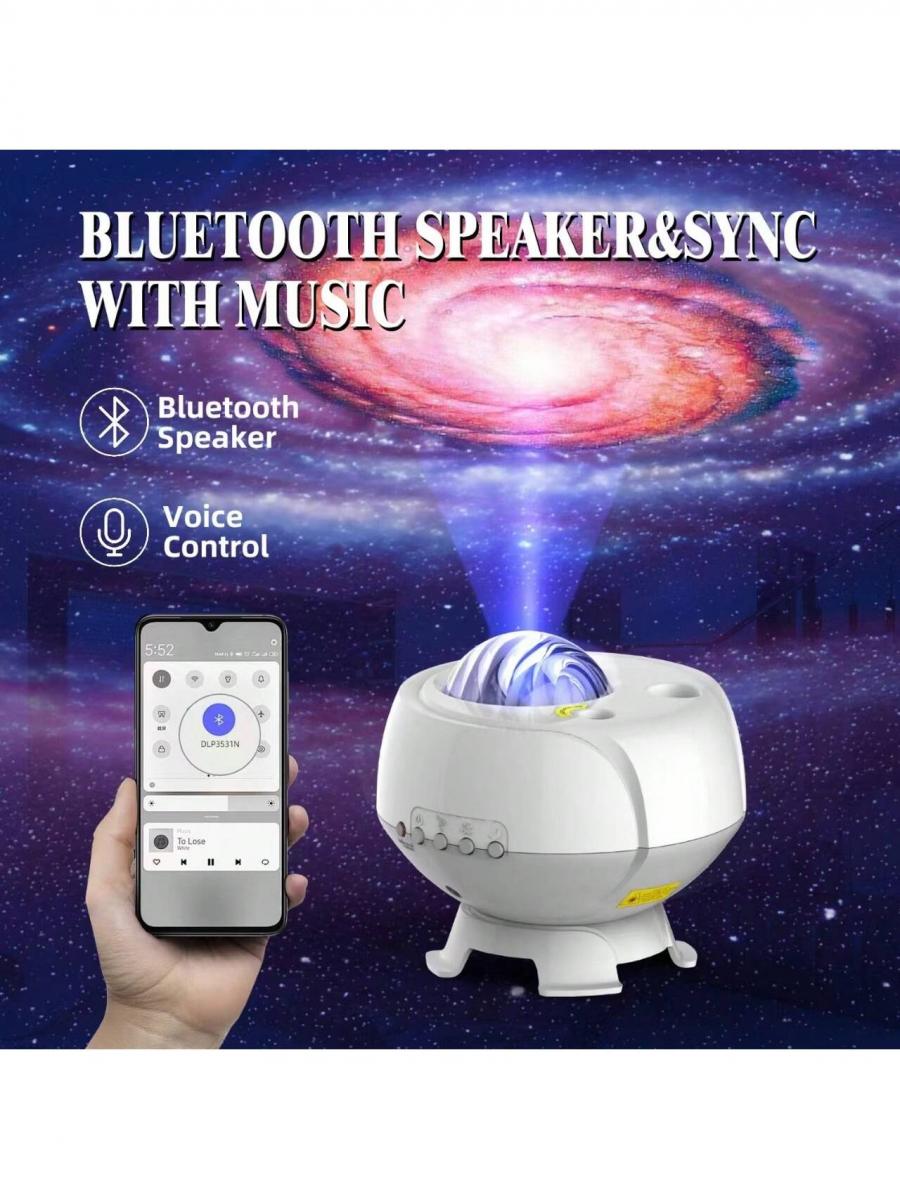 Galaxy Star Projector with Bluetooth Night Light Speaker and Remote