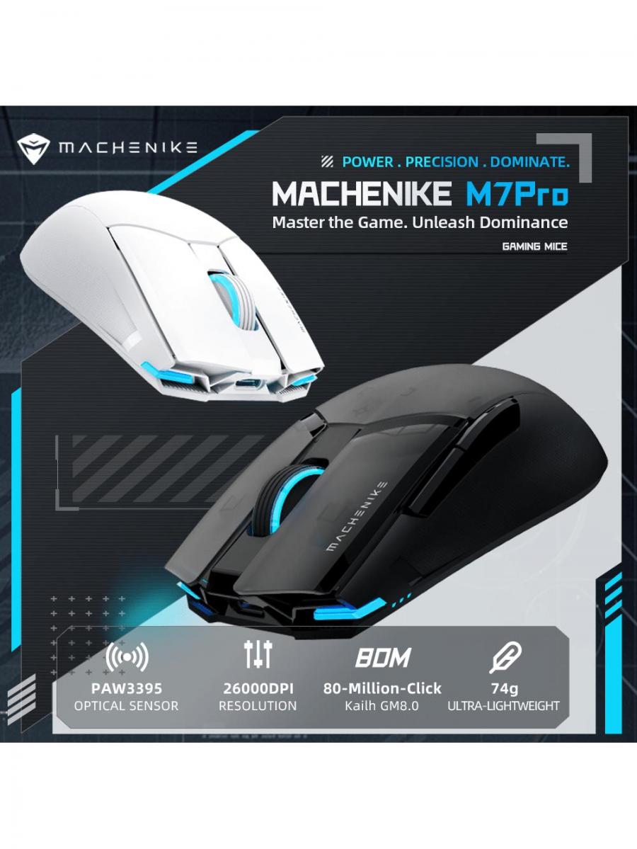 Machenike M7 PRO Wireless Gaming Mouse 26000DPI RGB Rechargeable