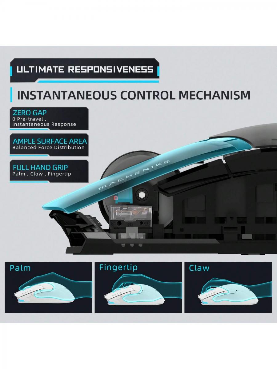Machenike M7 PRO Wireless Gaming Mouse 26000DPI RGB Rechargeable