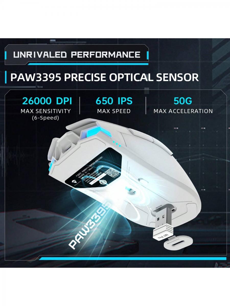 Machenike M7 PRO Wireless Gaming Mouse 26000DPI RGB Rechargeable
