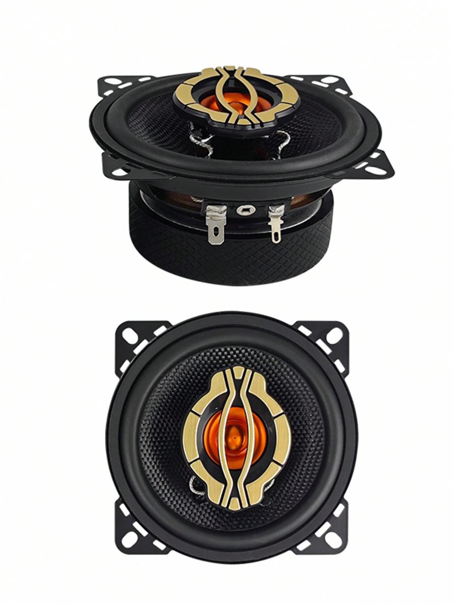 Bemines KL 40B Black Aluminum 4 Inch 600W Car Coaxial Speakers Set