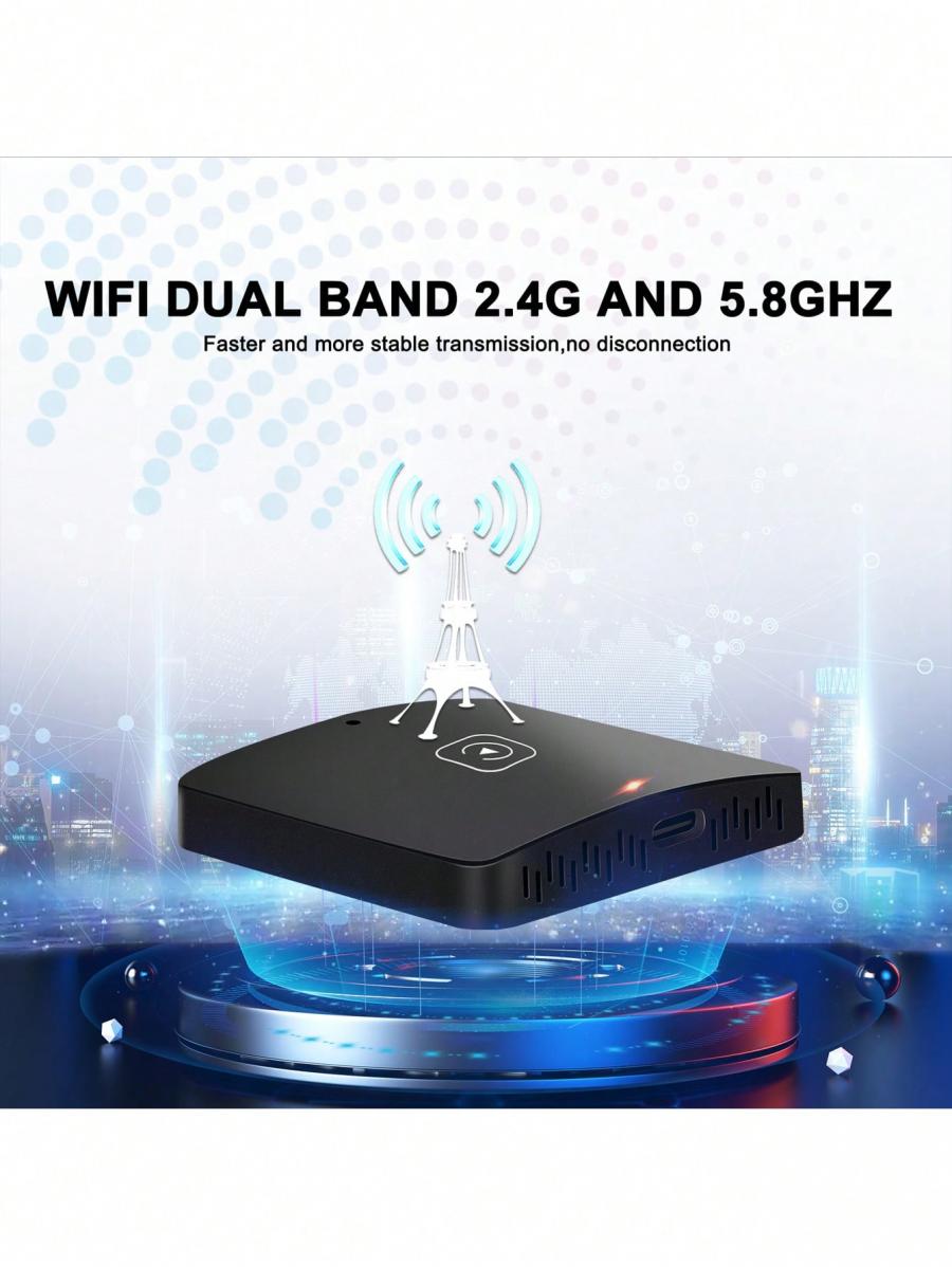 Wireless Car Play AI Box Adapter Plug Play External Module