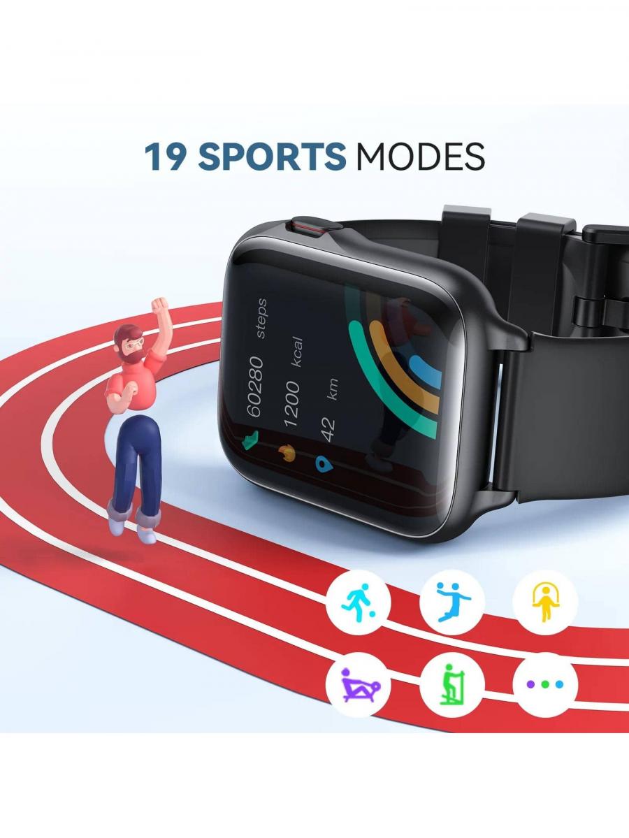 Parsonver Bluetooth Smart Watch Men Fitness Tracker IP68 Waterproof