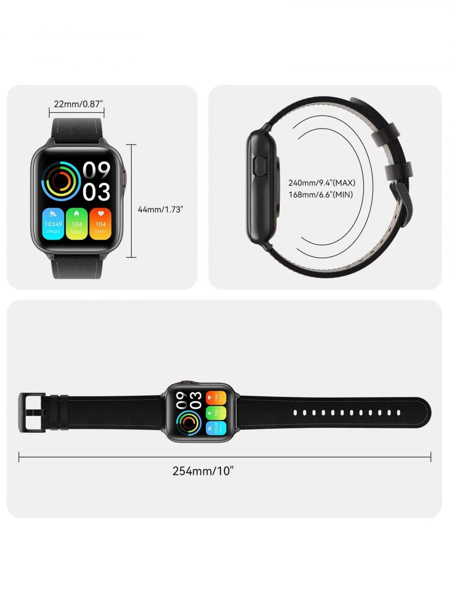 Parsonver Bluetooth Smart Watch Men Fitness Tracker IP68 Waterproof