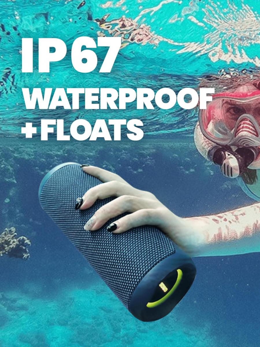 SOWO Waterproof Wireless Speaker 25W Loud Sound Portable TWS Blue