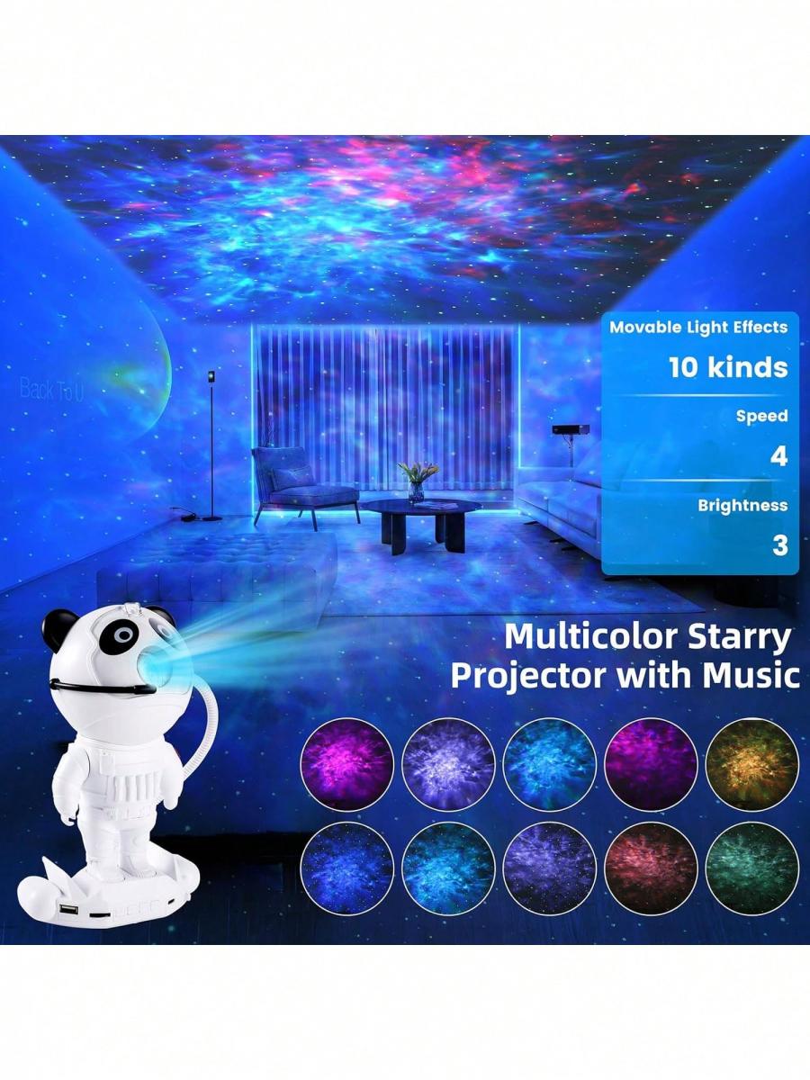Astronaut Galaxy Star Projector with Bluetooth Speaker and 10 Effects