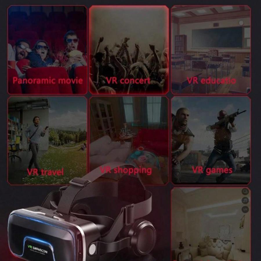 Immersive VR Headset Compatible with iPhone Android Smart Phones