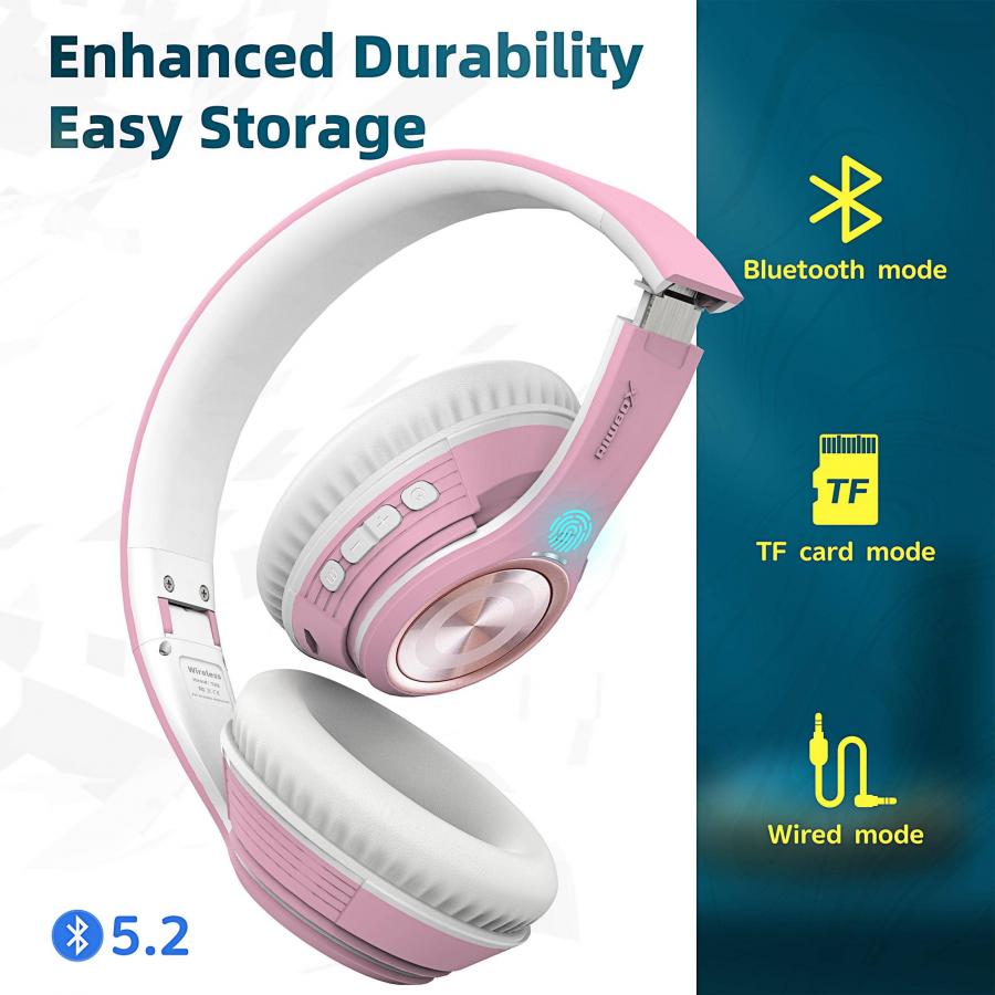 Riwbox TX8 Bluetooth Over Ear Headphones HiFi Stereo with Touch Control