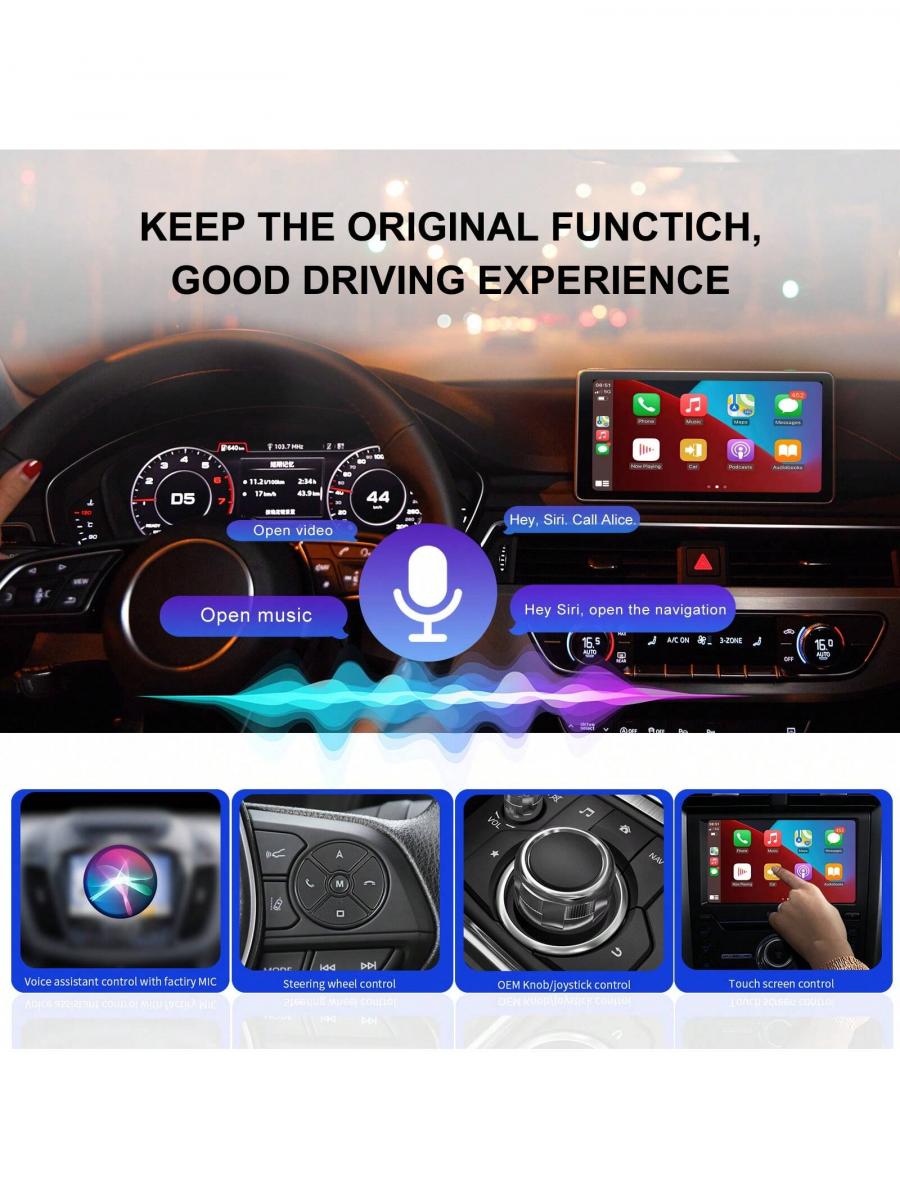 Wireless CarPlay Adapter Upgrade Plug Play Dongle for Easy Use