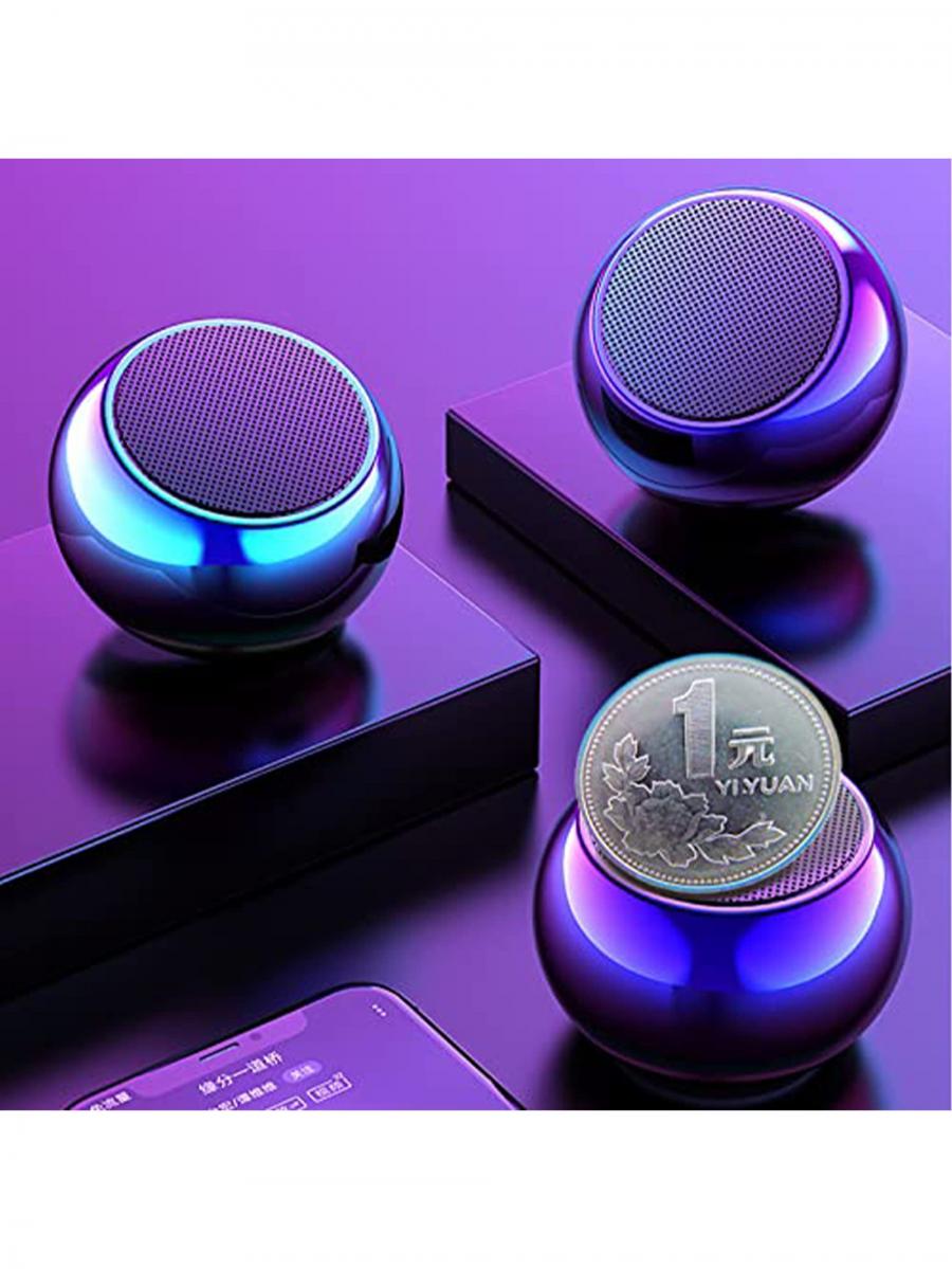 FORKODA Wireless Bluetooth Mini Waterproof Speaker with Subwoofer Purple