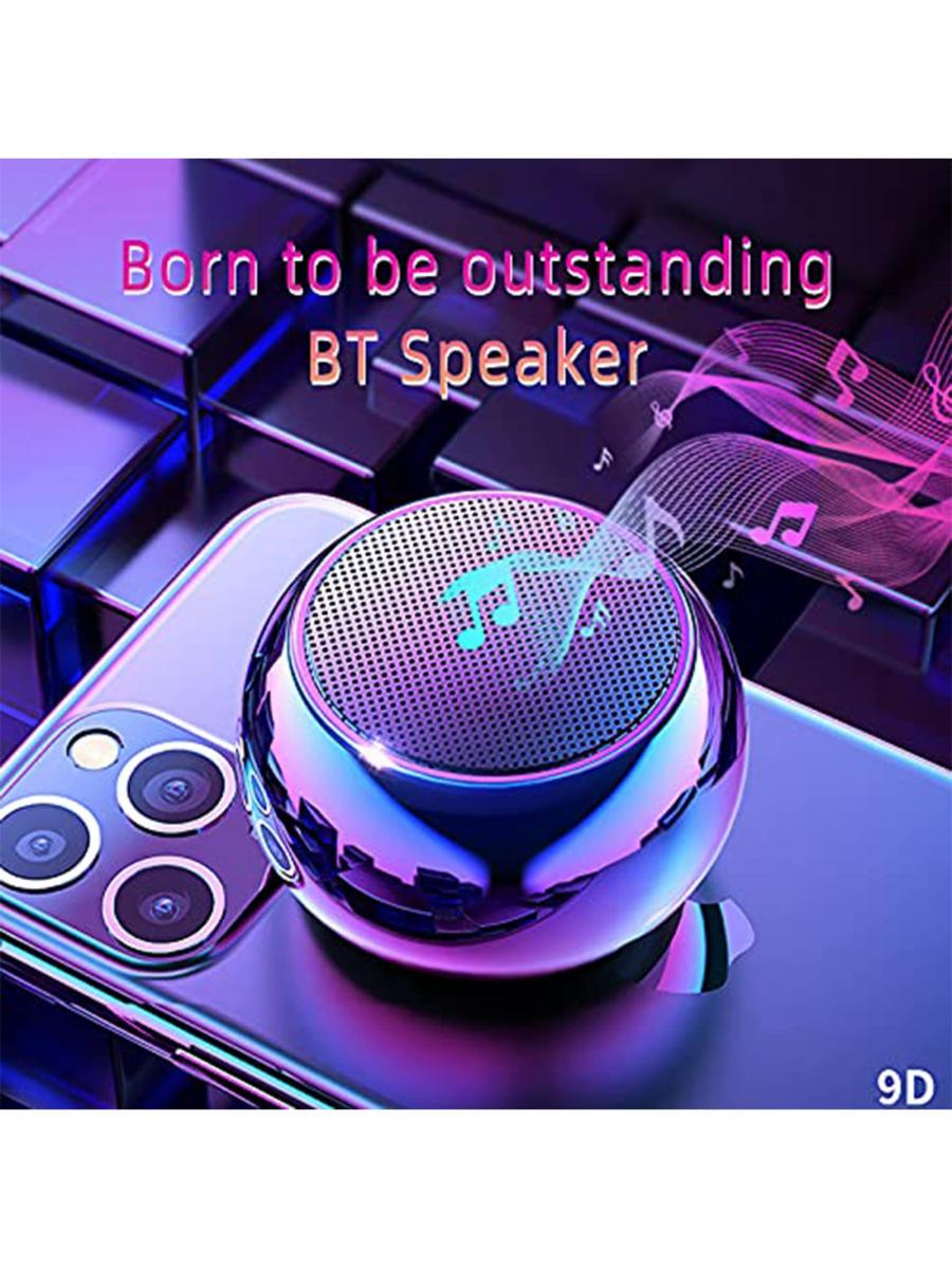 FORKODA Wireless Bluetooth Mini Waterproof Speaker with Subwoofer Purple