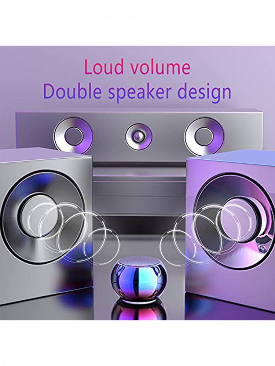 FORKODA Wireless Bluetooth Mini Waterproof Speaker with Subwoofer Purple