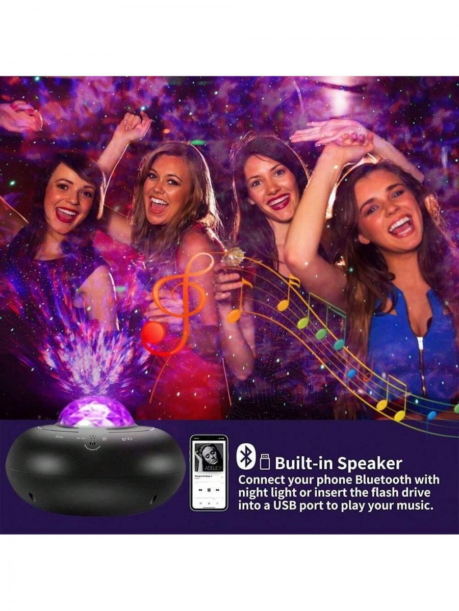 Galaxy Star Projector with Alexa Control and Bluetooth Speaker