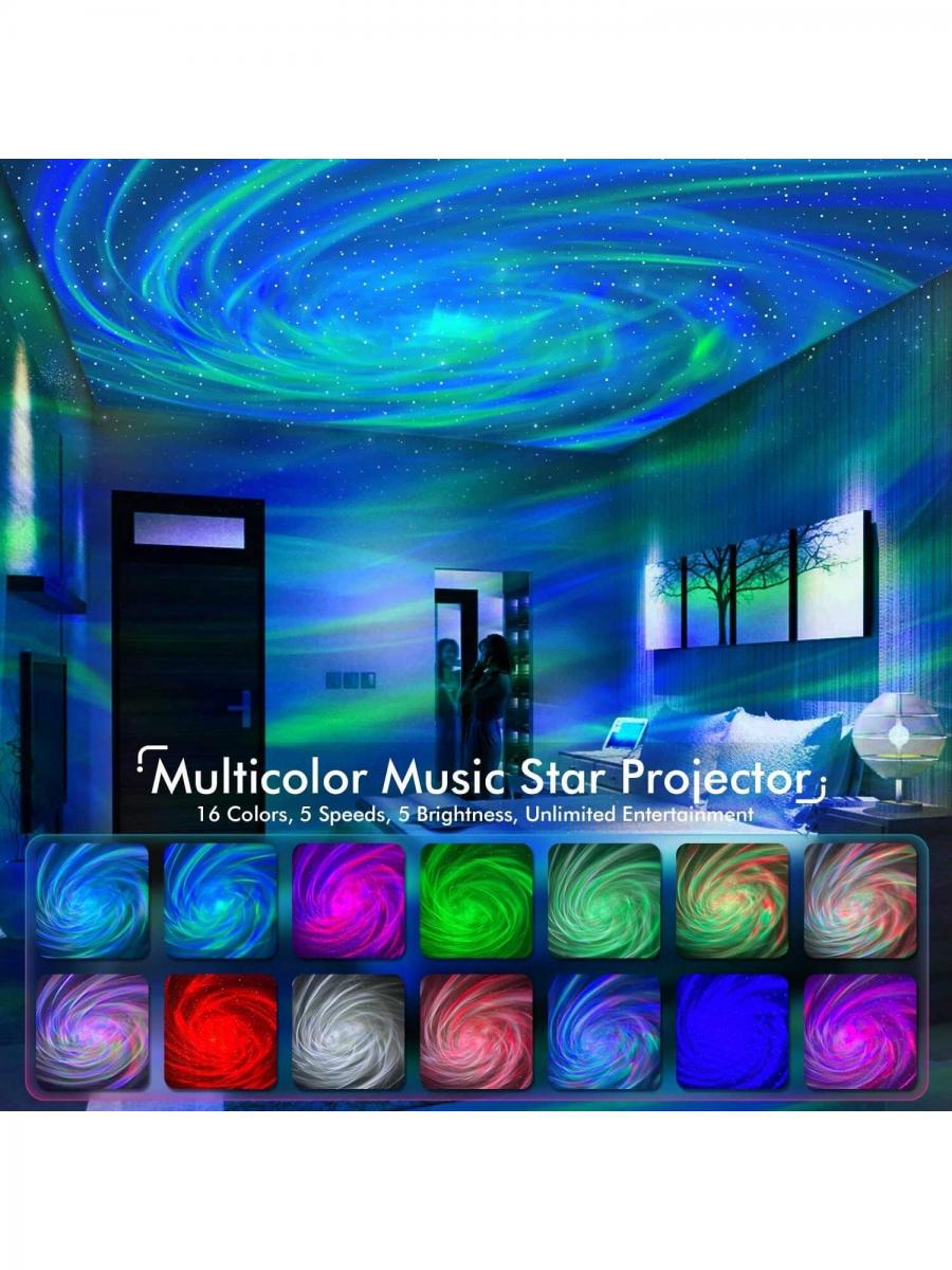 Galaxy Projector Star Light with Remote and Bluetooth Speaker