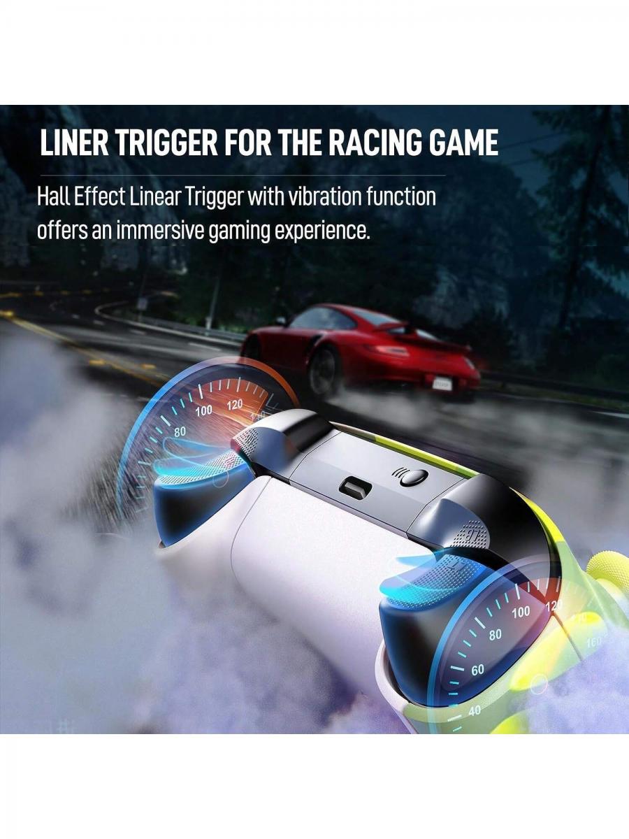 Gelbes Camouflage-Gamepad mit Vibration, kabelgebundener und kabelloser Audiounterstützung
