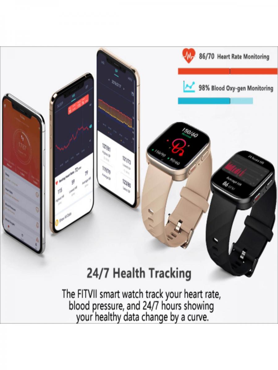 Morepro 2024 HD Screen Bluetooth Smart Watch Fitness Tracker IP68