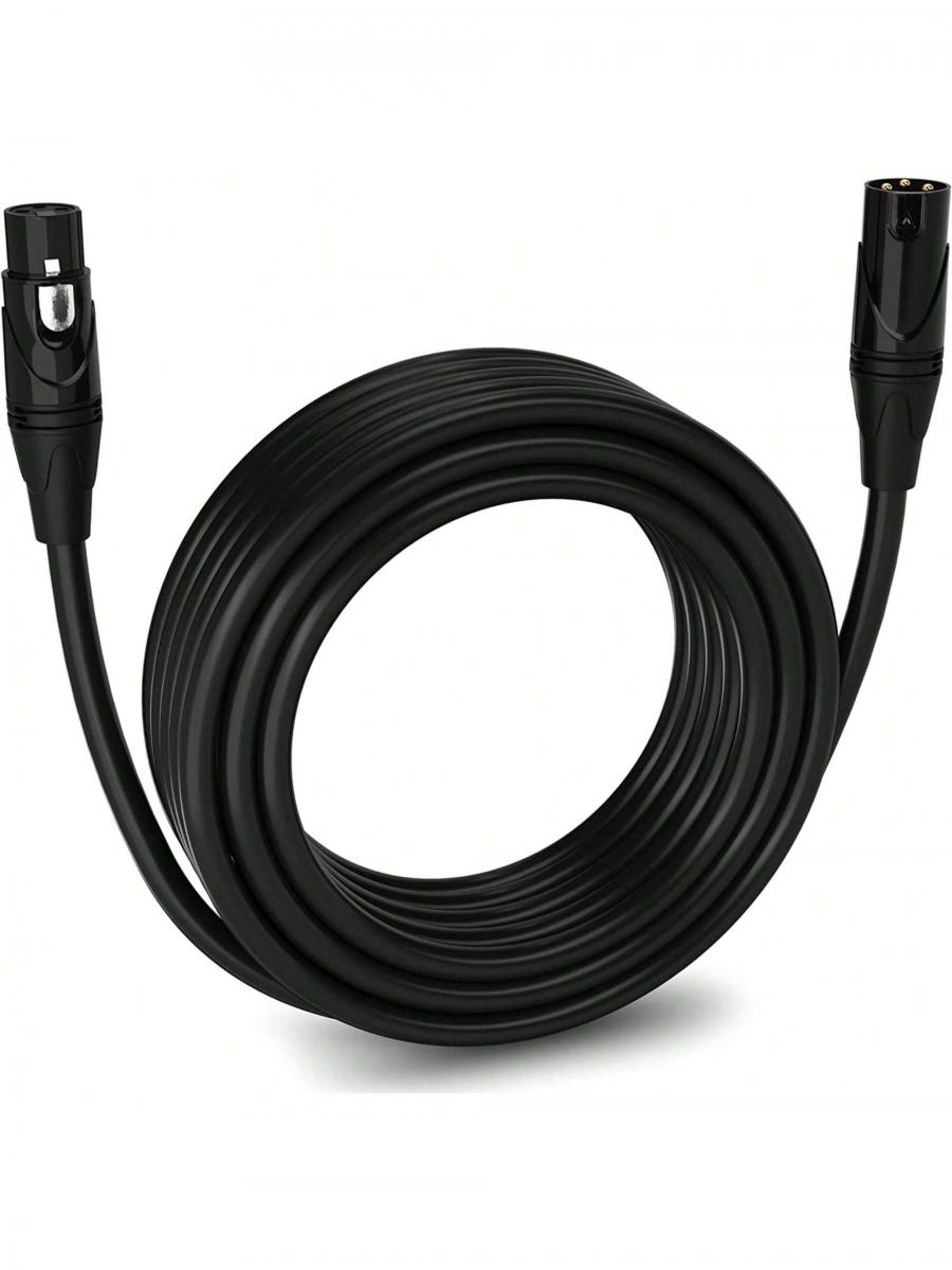 LyxPro 50ft Balanced XLR Cable Male to Female for Audio Recording