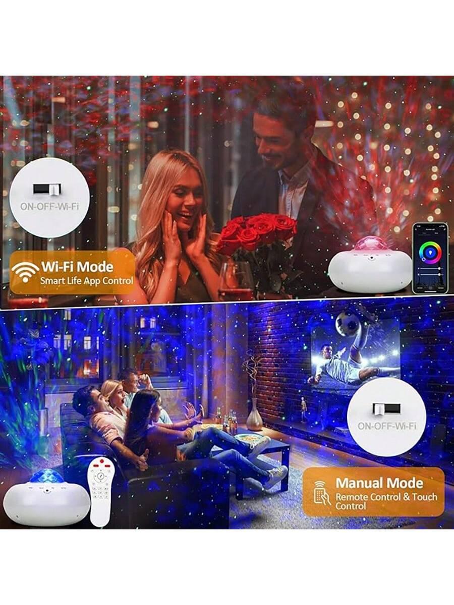 Smart Galaxy Projector with Bluetooth Speaker and Remote Control