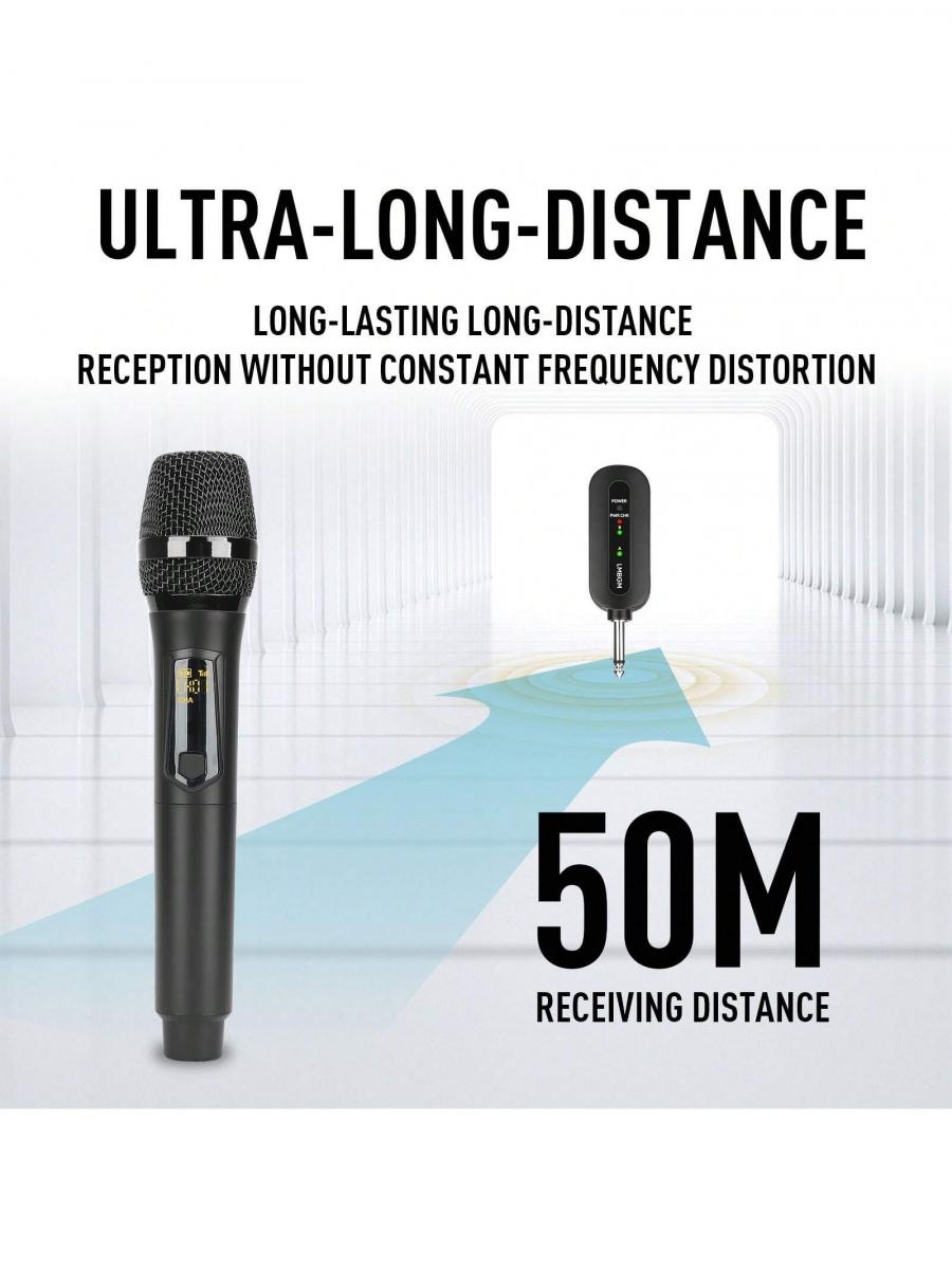 LMBGM W3 2 Wireless Microphones Dual UHF Dynamic Microphone System